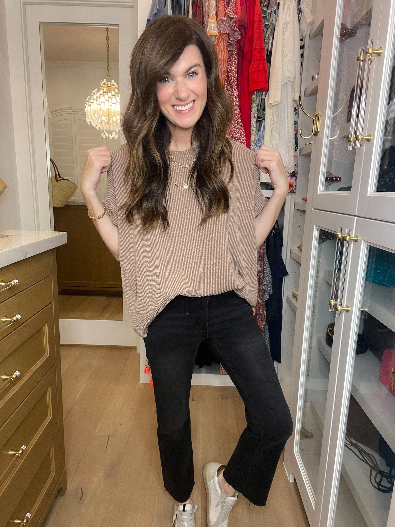 Risen Tennessee Mid Rise Straight Jeans in Black