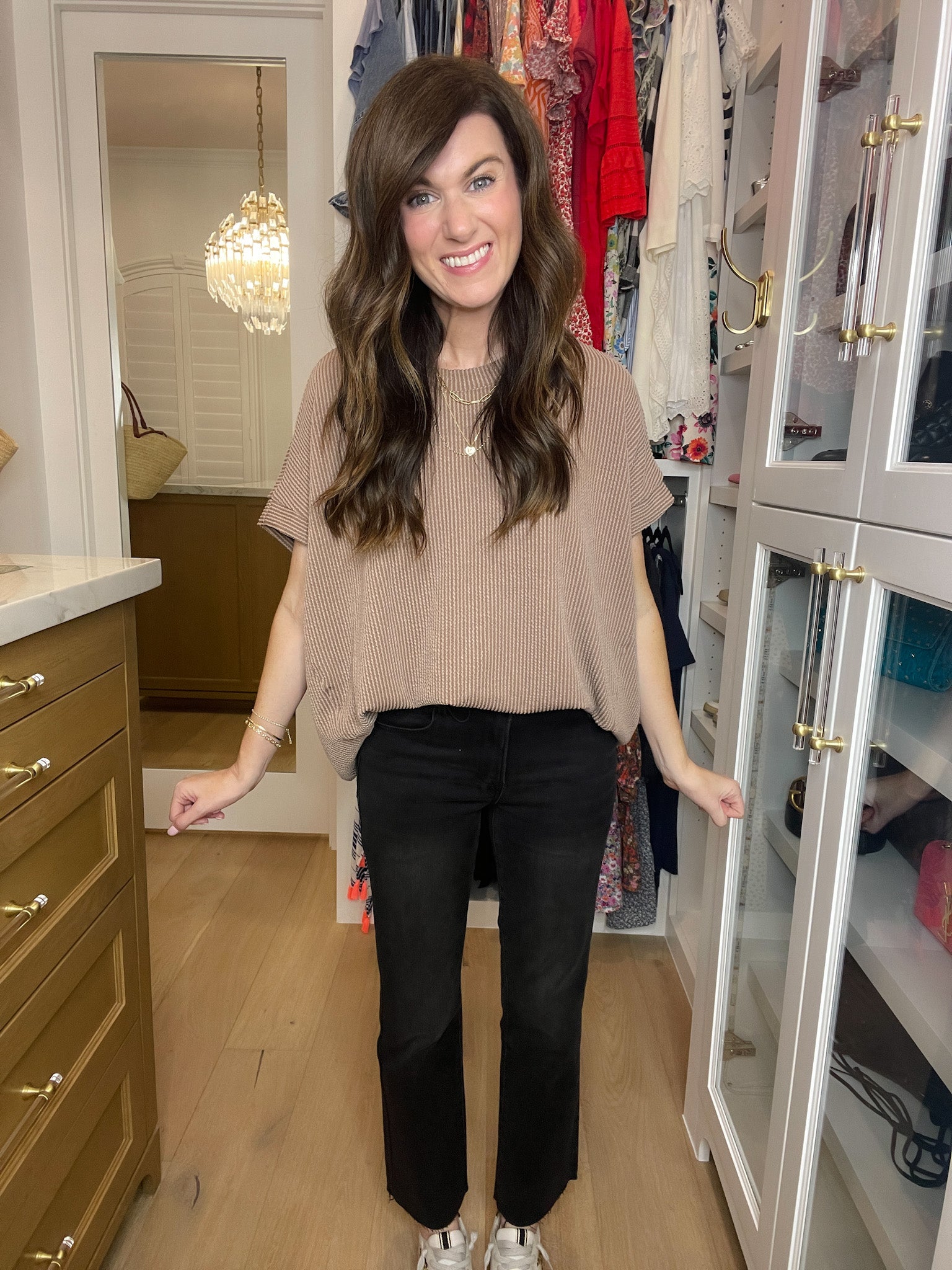 Risen Tennessee Mid Rise Straight Jeans in Black