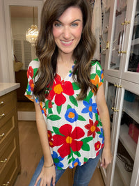 SALE! Shape the Future Floral Top *Final Sale*