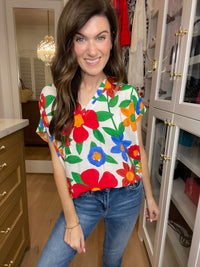 SALE! Shape the Future Floral Top *Final Sale*