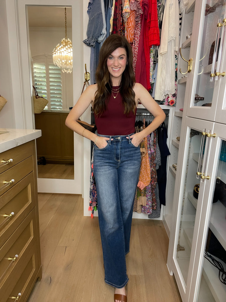 Risen Jasper Wide Leg Jeans
