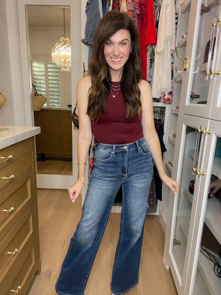 Risen Jasper Wide Leg Jeans