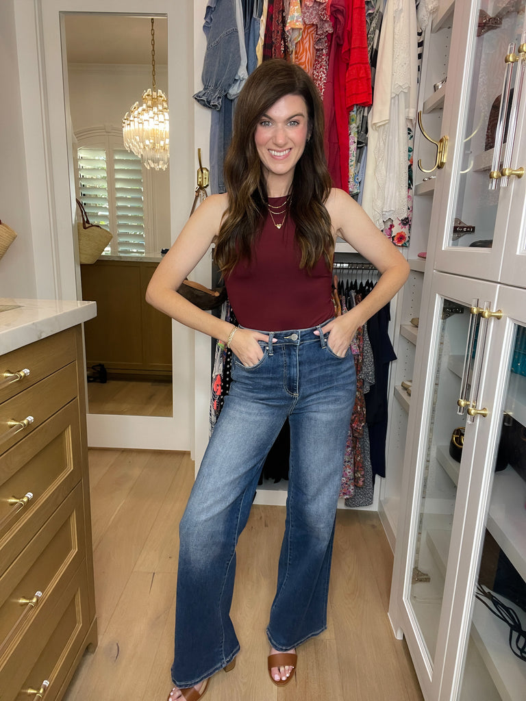 Risen Jasper Wide Leg Jeans