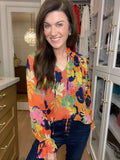 Garden in the Moonlight Floral Top