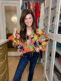 Garden in the Moonlight Floral Top