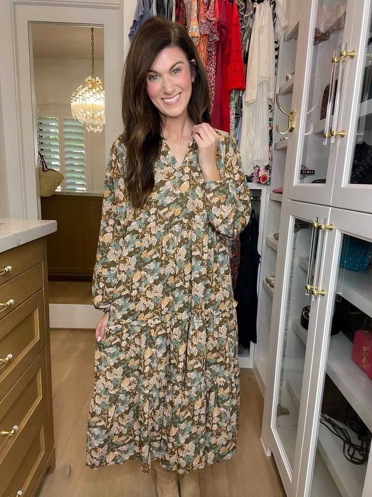 Falling into Place Maxi Dress
