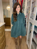 Small Town Charm Corduroy Dress