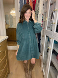 Small Town Charm Corduroy Dress