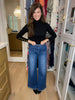Mica Maureen Front Pocket Wide Leg Jean