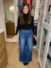 Mica Maureen Front Pocket Wide Leg Jean