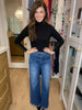 Mica Maureen Front Pocket Wide Leg Jean