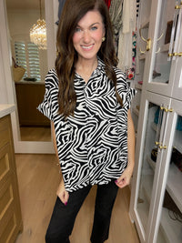 Be Bold Button Down in Black