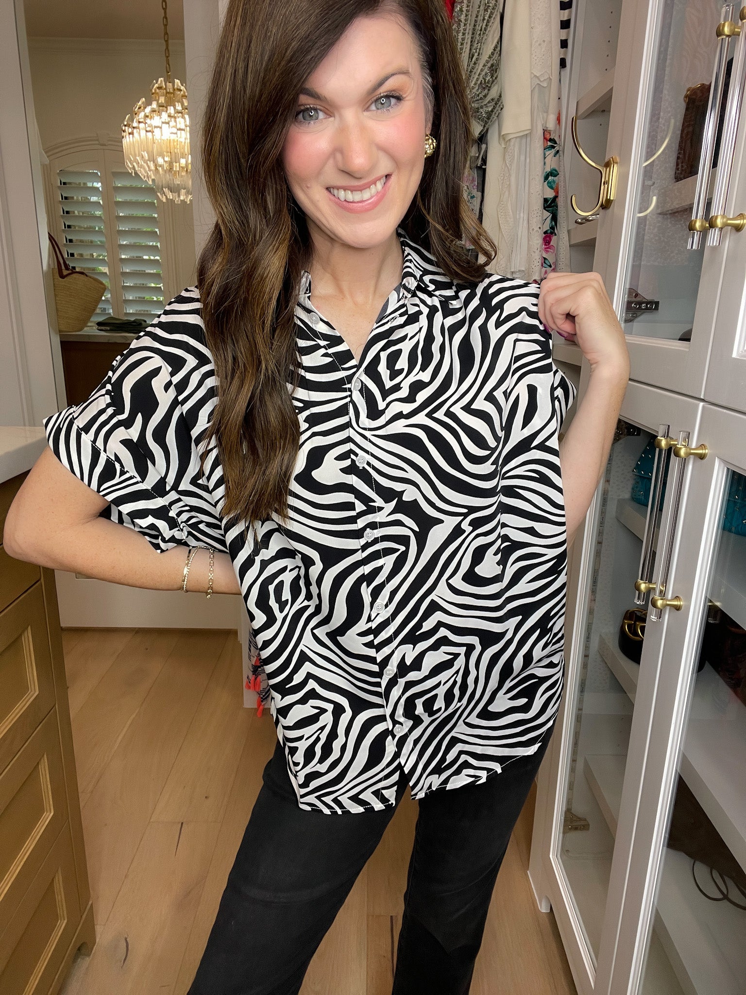 Be Bold Button Down in Black