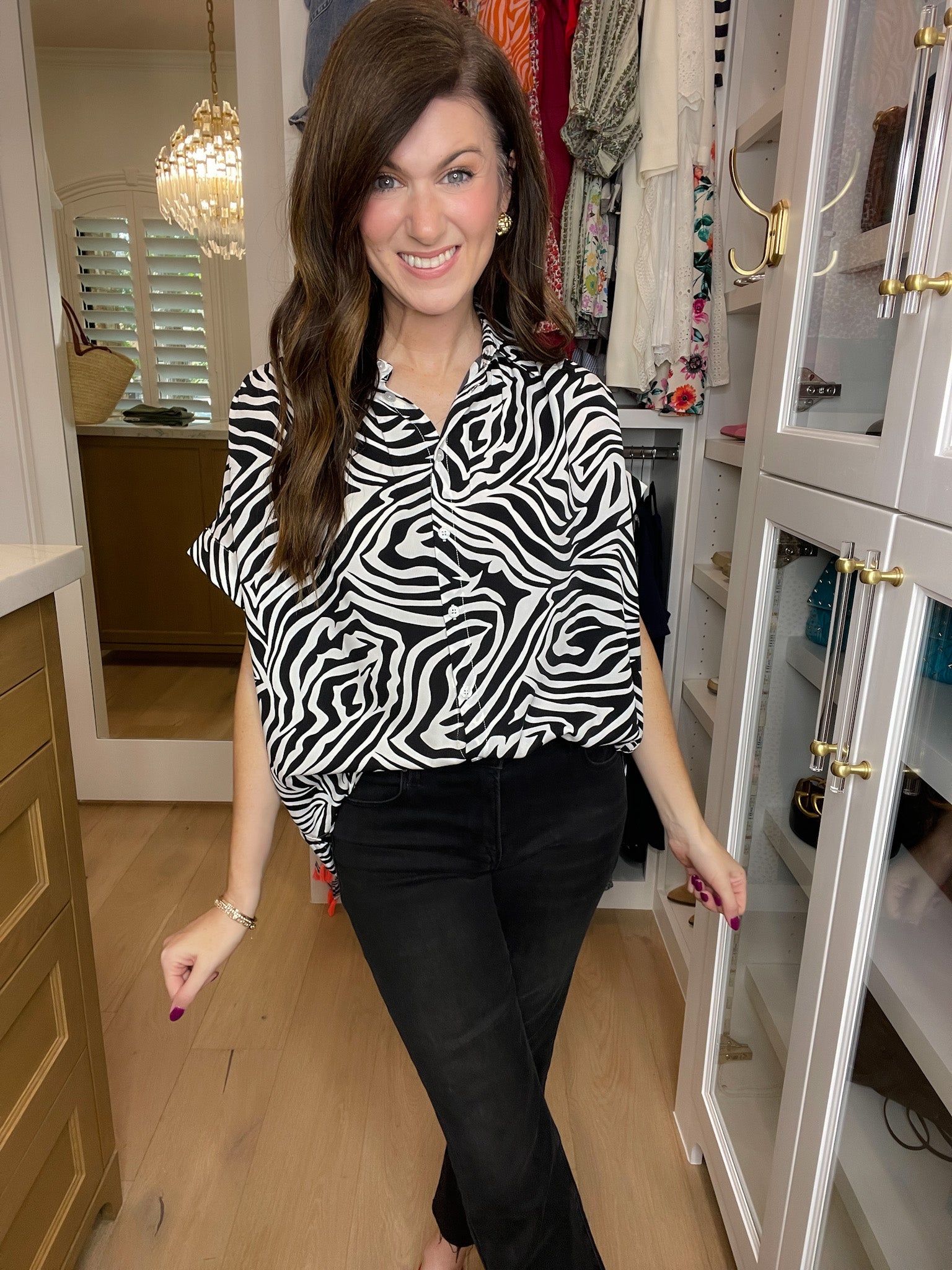Be Bold Button Down in Black