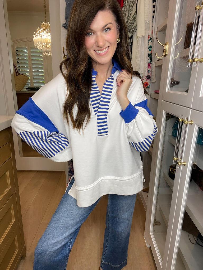 Winning Team Pullover in White