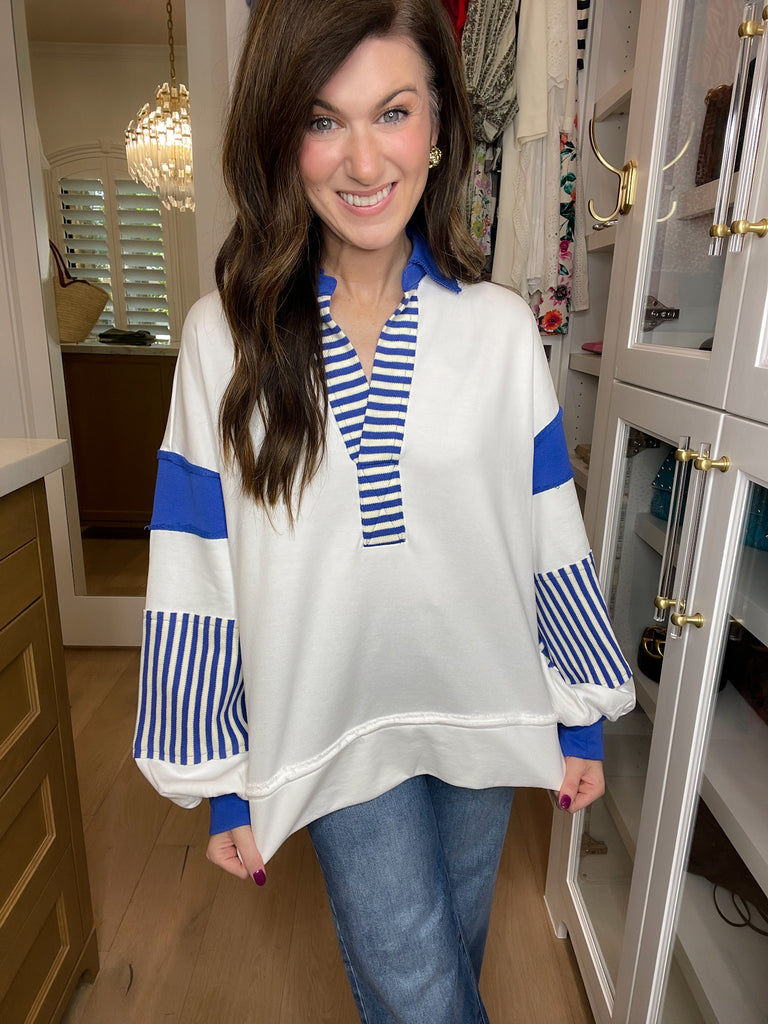 Winning Team Pullover in White