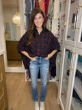 Harvest Cheer Plaid Button Down in Green