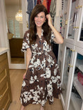 Pinky Promise Floral Midi Dress
