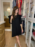 Daily Practice Terry Sweatshirt Dress in Black
