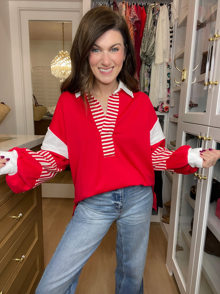 Winning Team Pullover in Red
