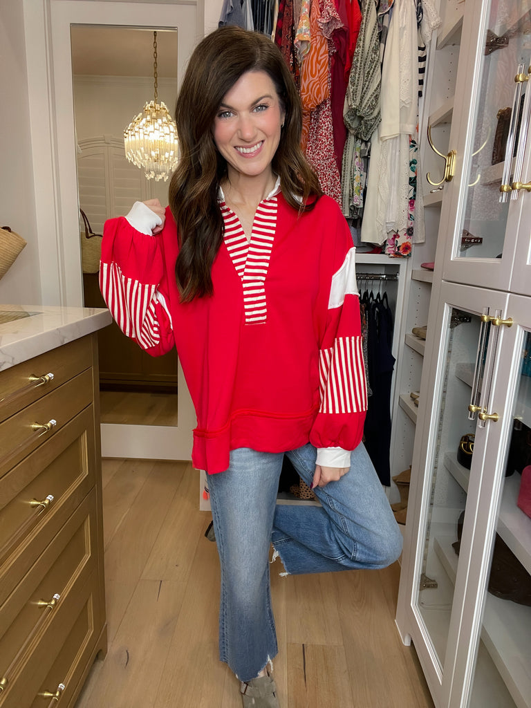 Winning Team Pullover in Red
