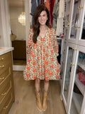 Poppy Fields Floral Dress