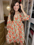 Poppy Fields Floral Dress