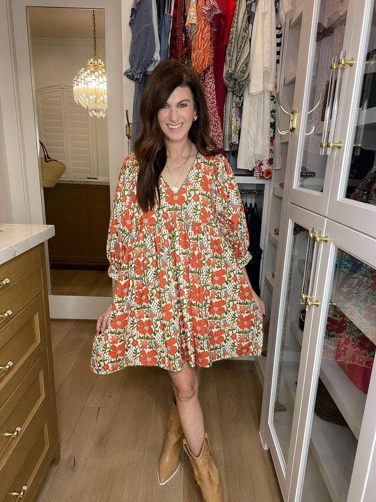 Poppy Fields Floral Dress