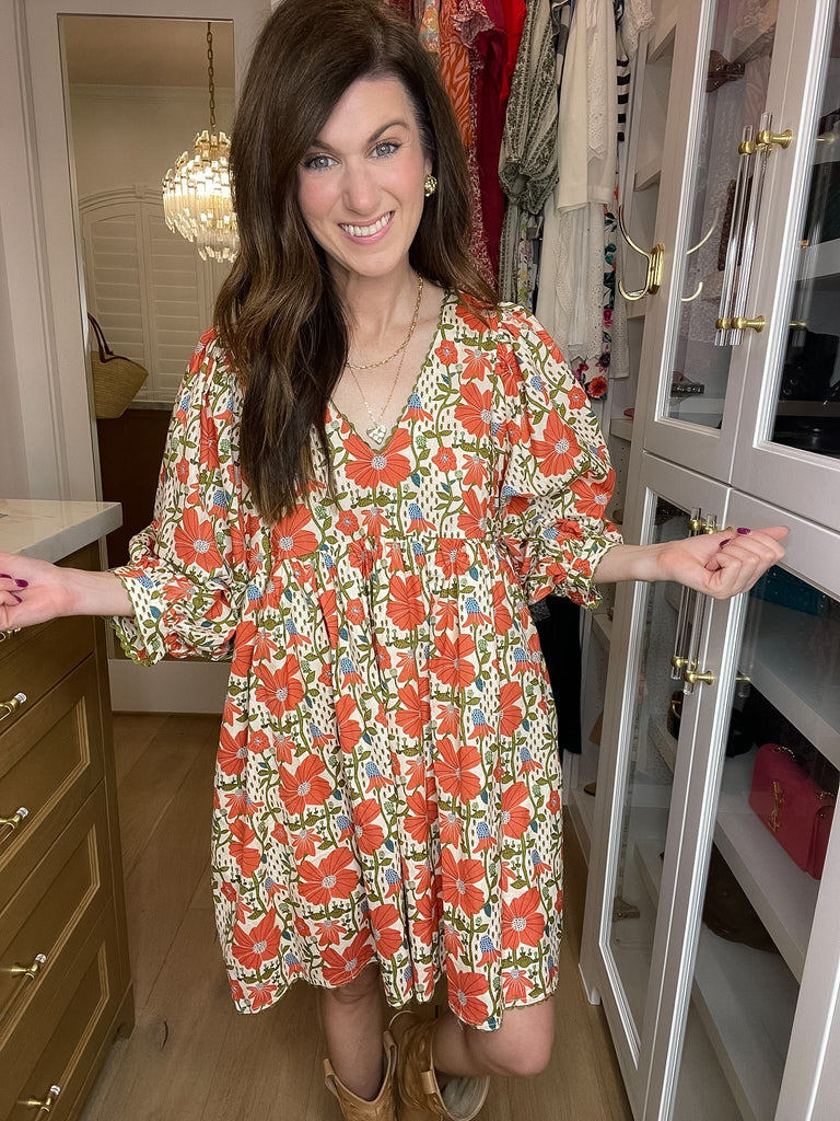 Poppy Fields Floral Dress