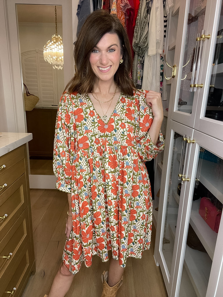 Poppy Fields Floral Dress