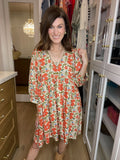 Poppy Fields Floral Dress