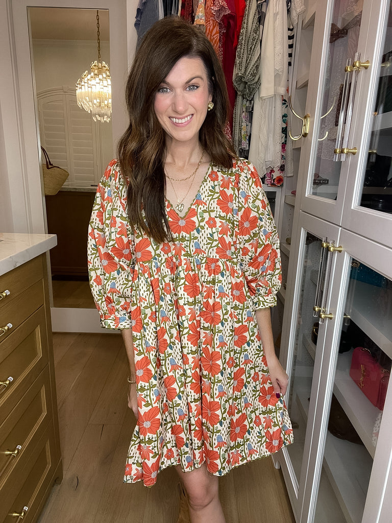 Poppy Fields Floral Dress