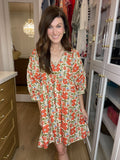 Poppy Fields Floral Dress