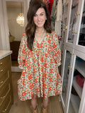 Poppy Fields Floral Dress