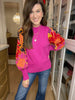Left to Chance Floral Sleeve Sweater