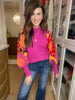 Left to Chance Floral Sleeve Sweater
