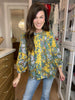 Falling For It Floral Button Down