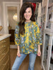 Falling For It Floral Button Down