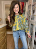 Falling For It Floral Button Down