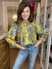 Falling For It Floral Button Down