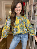 Falling For It Floral Button Down