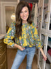 Falling For It Floral Button Down