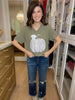 Watercolor Leopard Pumpkin Tee