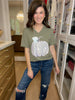 Watercolor Leopard Pumpkin Tee