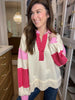 Winning Team Pullover in Pink/Red