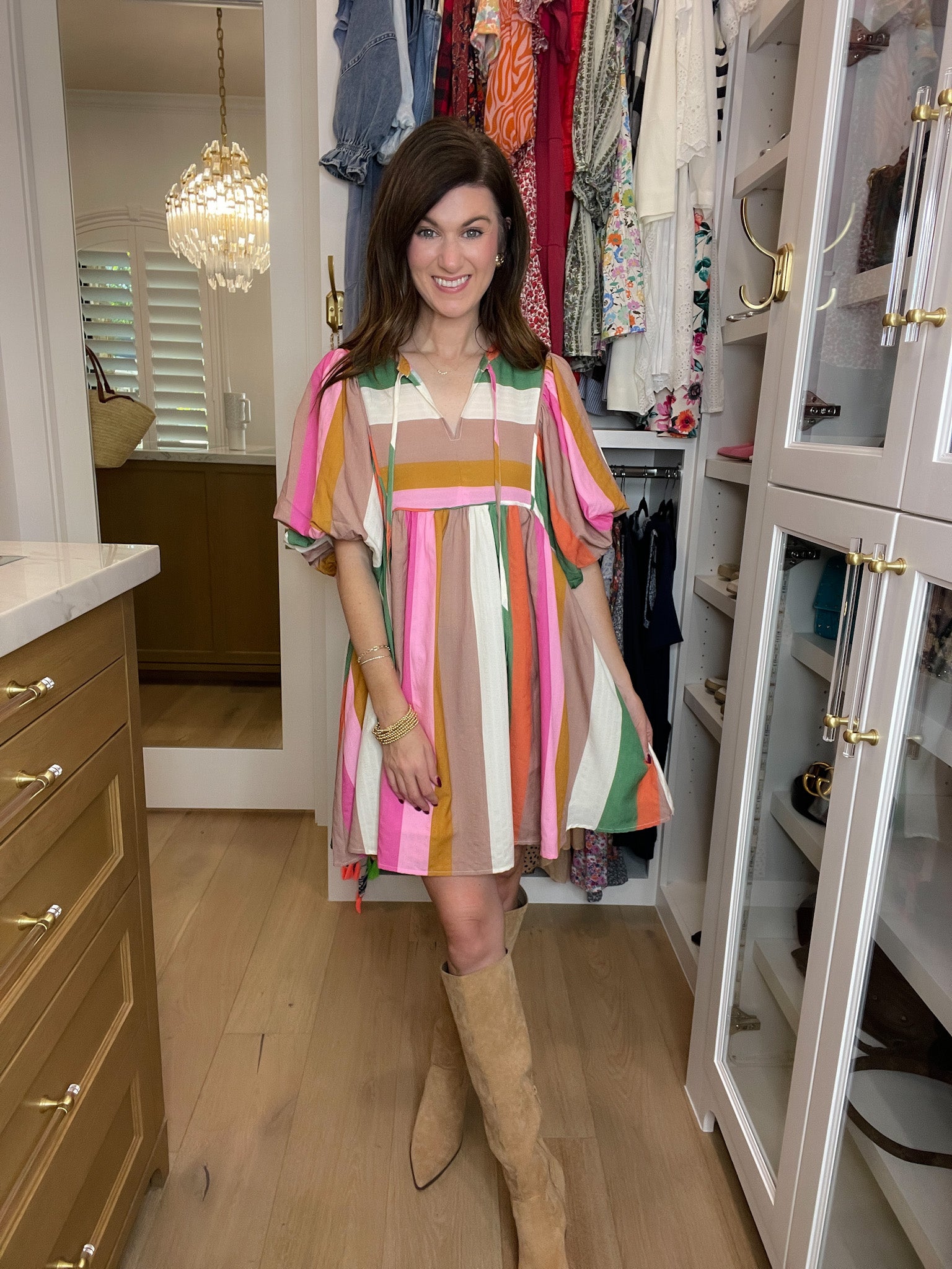 That Feeling Multicolor Striped Dress