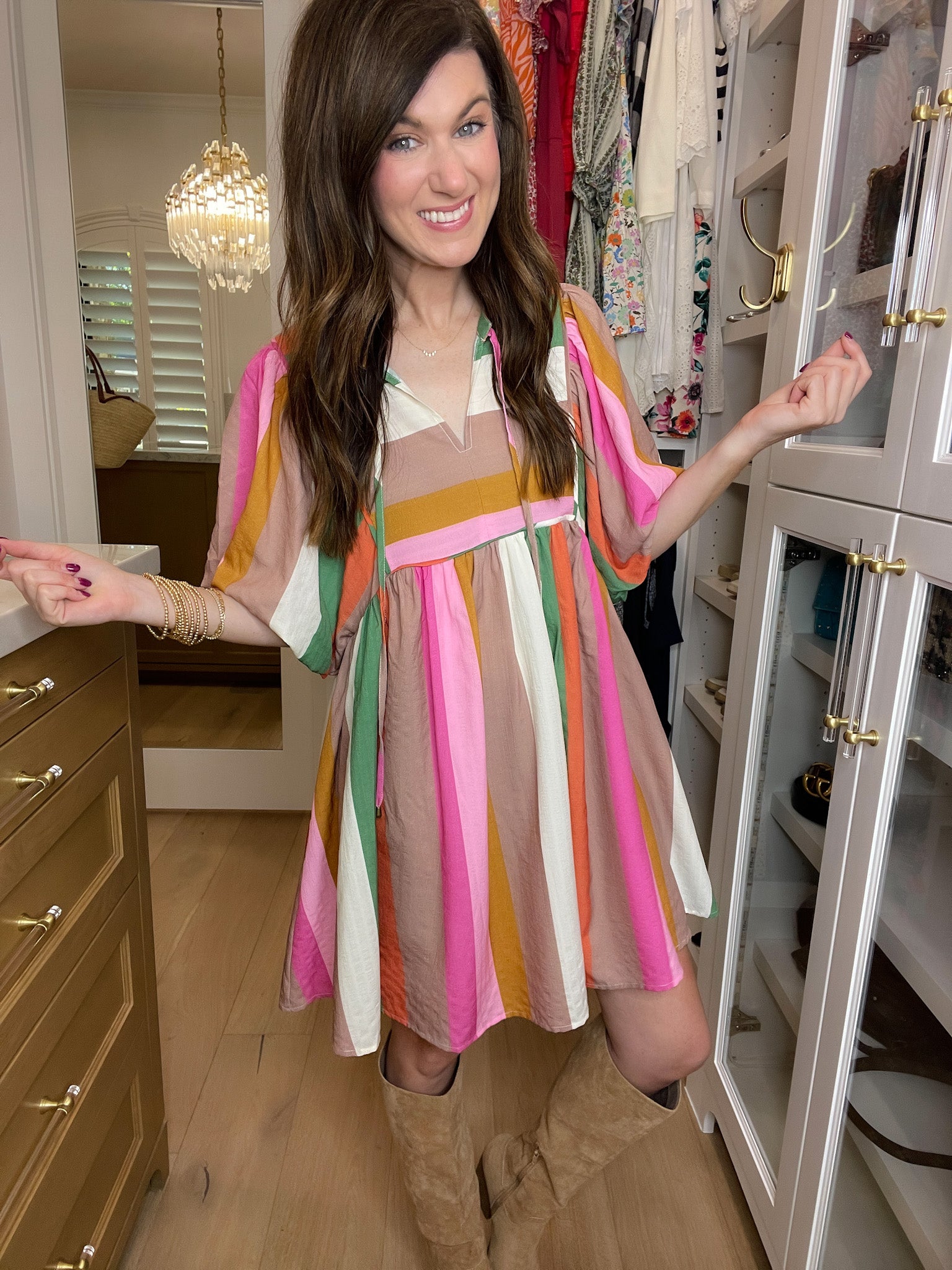 That Feeling Multicolor Striped Dress