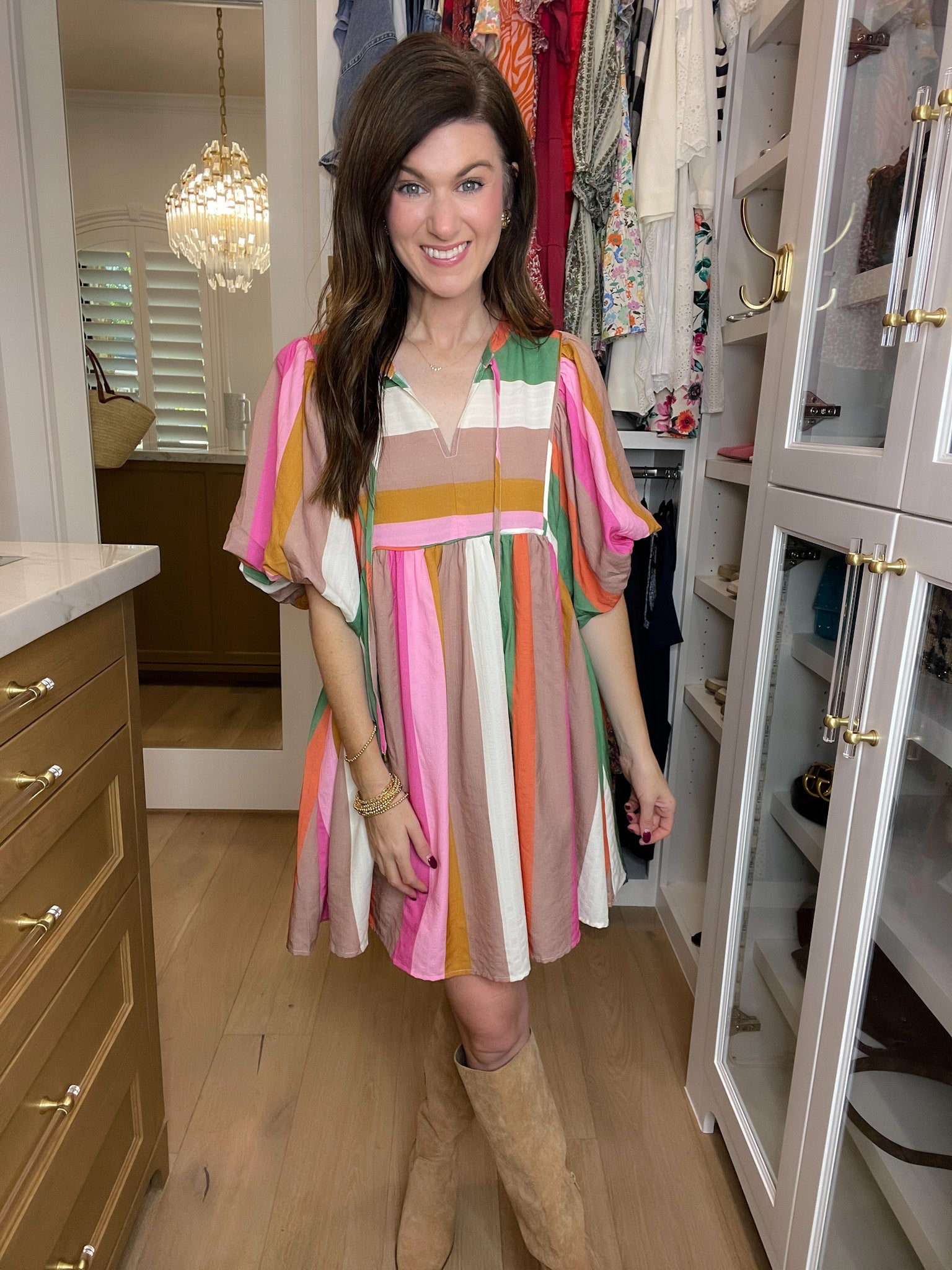 That Feeling Multicolor Striped Dress