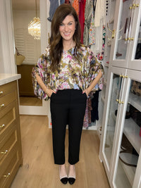 Corner Office Ponte Pants in Black