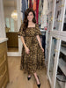 One of a Kind Leopard Midi Dress